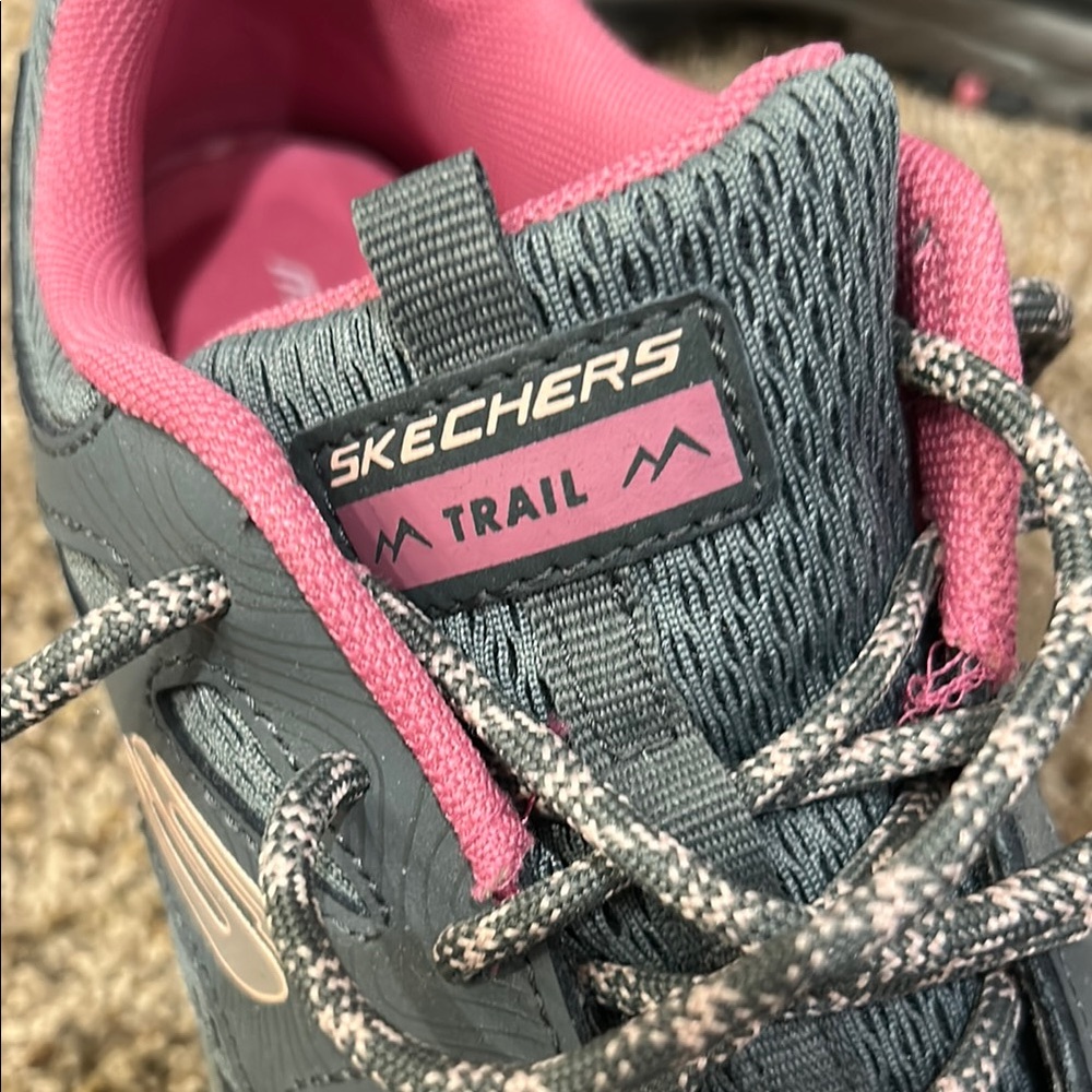 Skechers Gray and Pink Athletic Shoes with Breathable Mesh - Picture 10 of 10